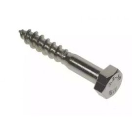 10mm M10 A2 STAINLESS STEEL COACH SCREWS HEX HEAD LAG BOLTS WOOD SCREW DIN 571 