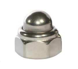 Drenky Pack Of 25 M6 Stainless Steel Black DIN 1587 Hex Nuts Closed - View #2