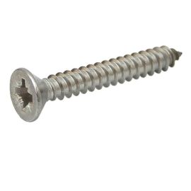 COUNTERSUNK SELF TAPPING SCREWS POZIDRIVE ZINC PLATED TAPPERS # 2 4 6 8 10 12 14 