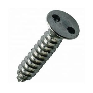 2 Hole Countersunk Security Self Tapping Screw Stainless Steel A2 (304)